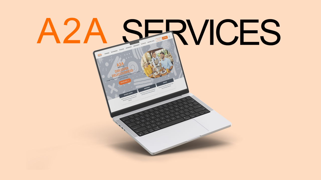 A2A Services catering website screenshot